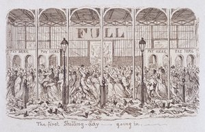 La Grande Exposition de 1851 de Mayhew : Le Premier Jour à un Shilling - Entrée, 1851